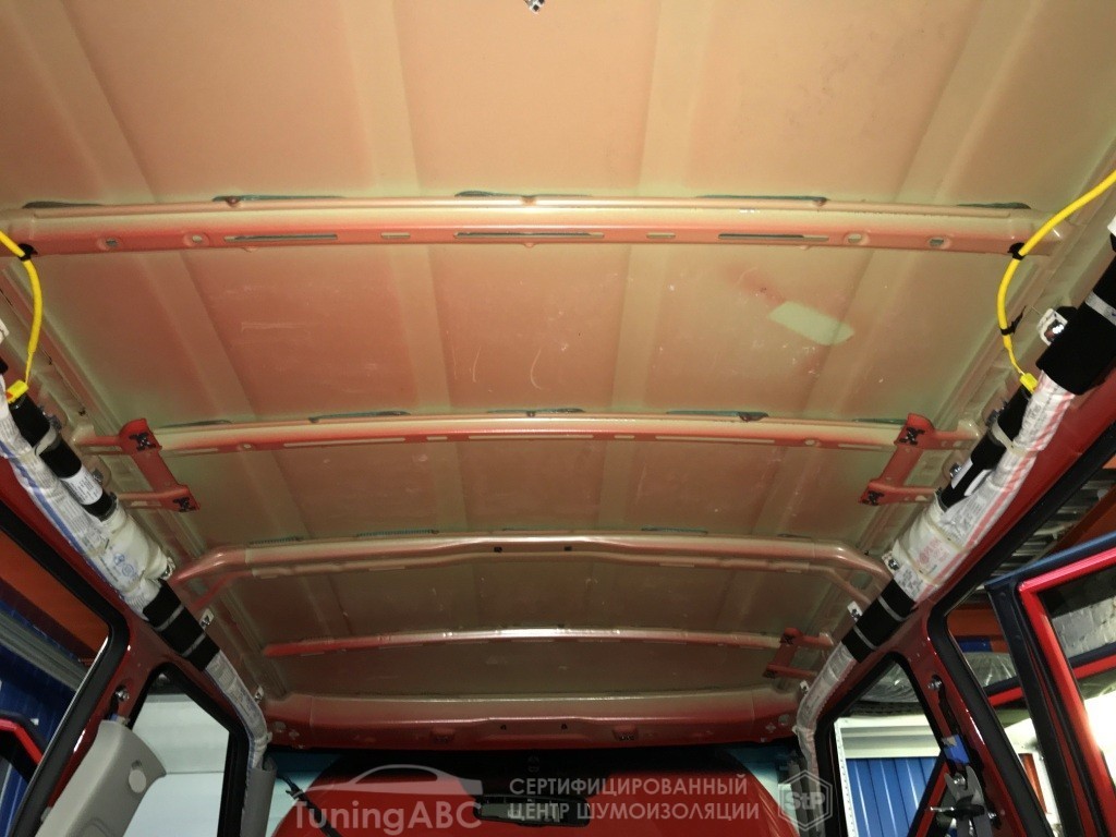 шумоизоляция потолка KIA SOUL