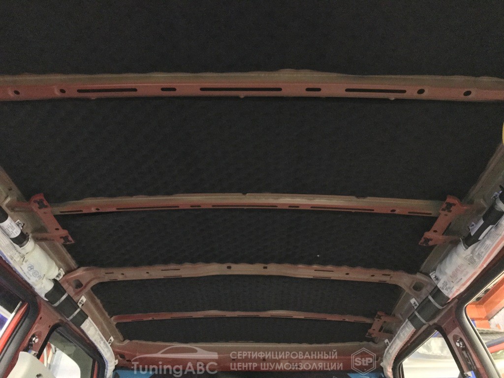 шумоизоляция потолка KIA SOUL