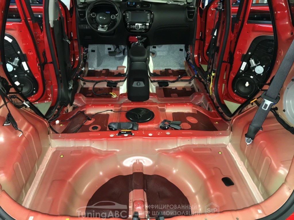 Шумоизоляция пола KIA SOUL