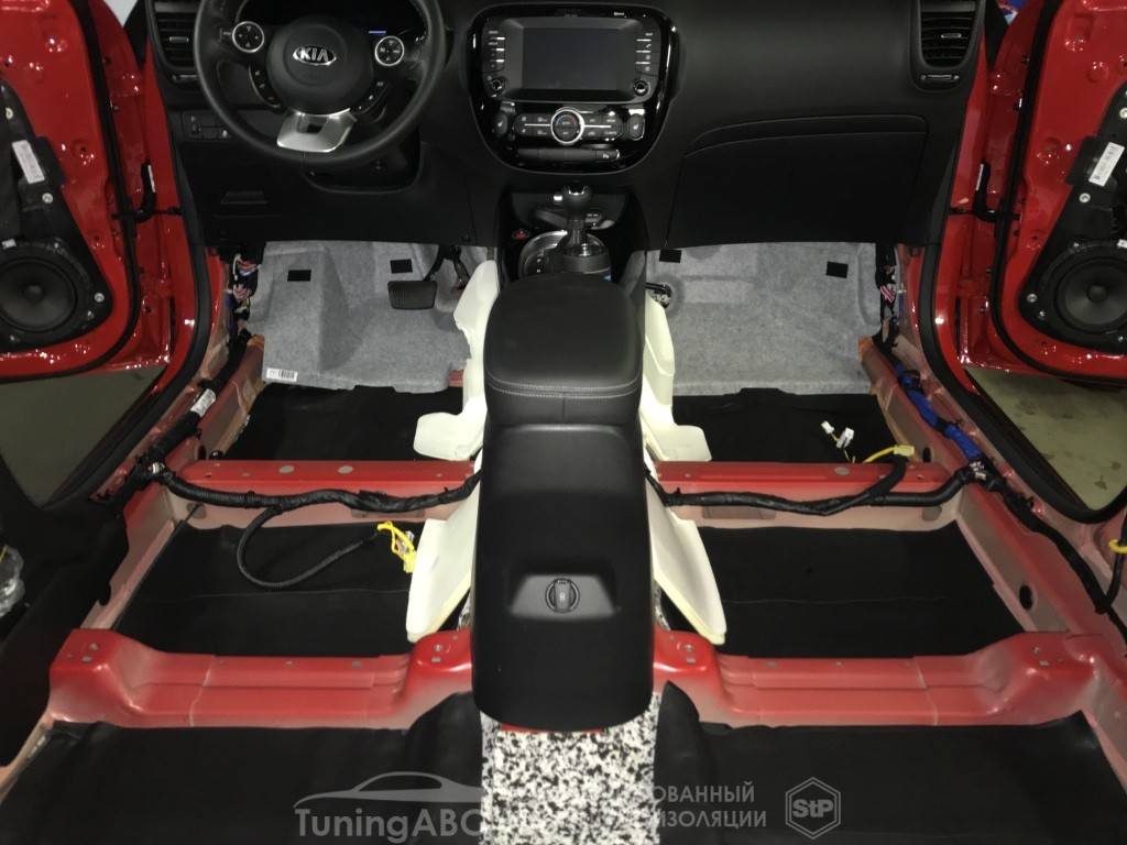 Шумоизоляция пола KIA SOUL