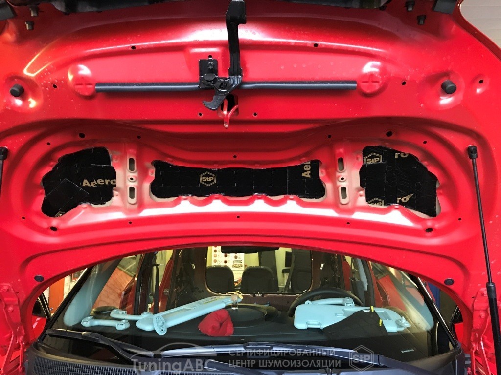 Шумоизоляция капота KIA SOUL