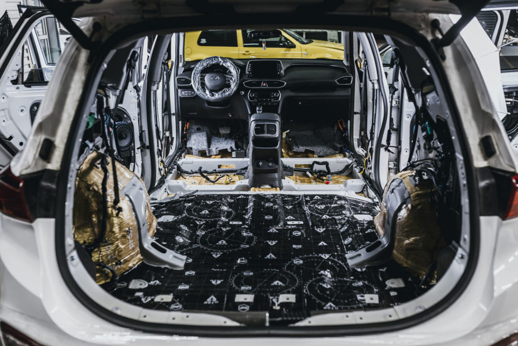 Шумоизоляция пола Hyundai Santa Fe